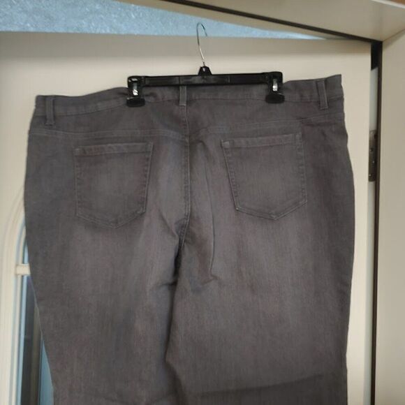 New Gloria Vanderbilt Classic Fit Gray Mid Rise Tapered Leg Jeans Women's 24W - Picture 3 of 3